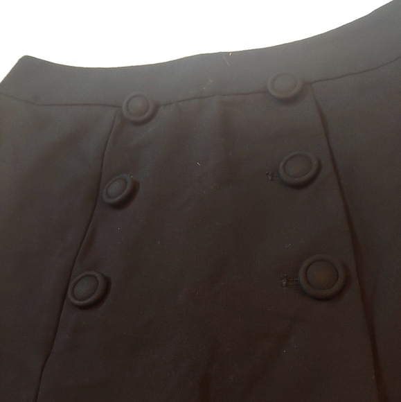 Talbots petite black button front skirt - Picture 2 of 5